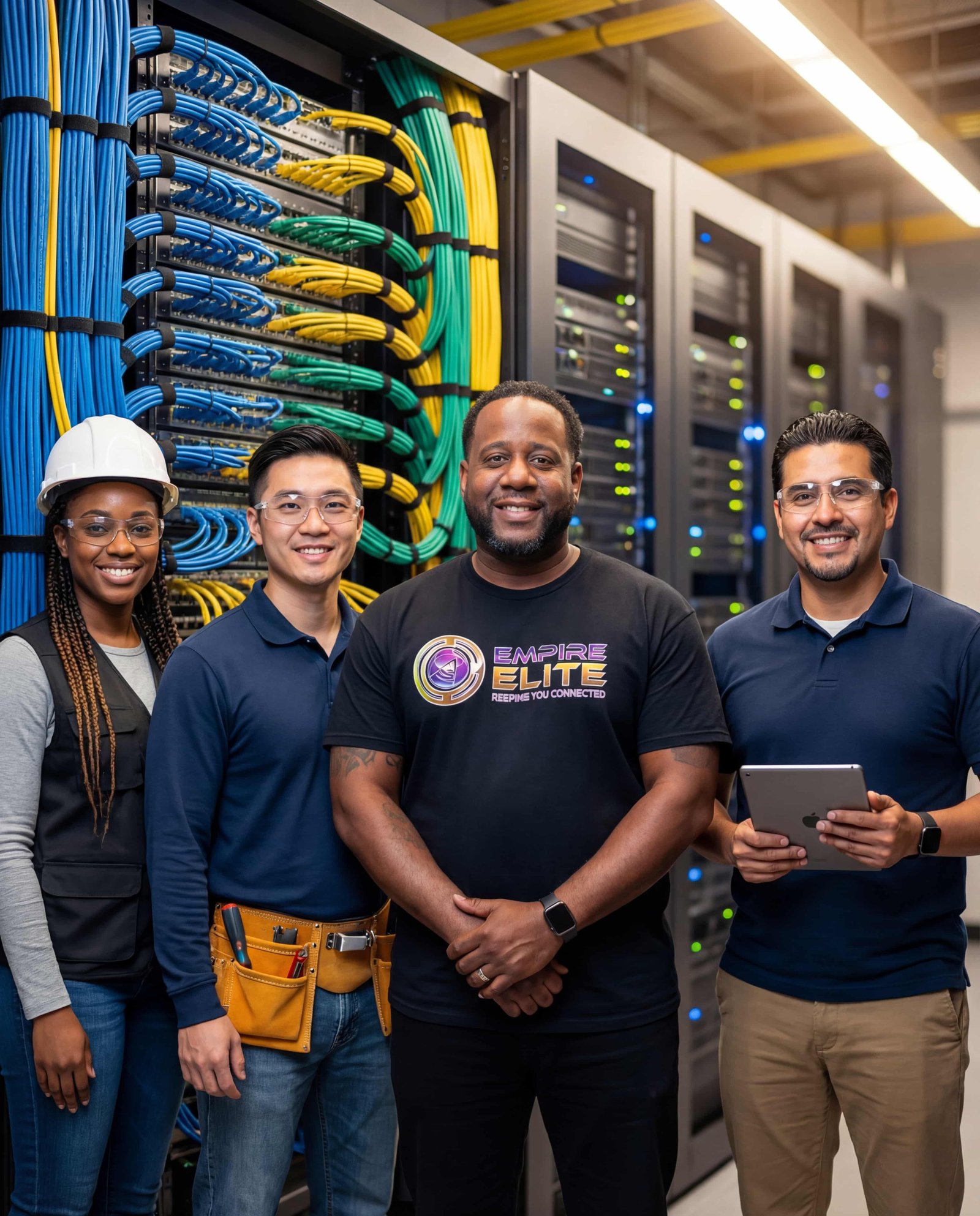 Empire Elite team member on site